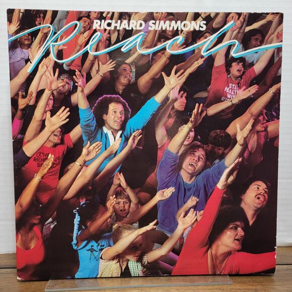 VINTAGE VINYL Richard Simmons: Reach w/ Deluxe 20 Page Exercise Booklet - Picture 1 of 10